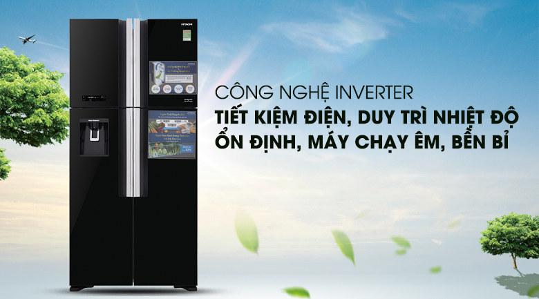 Công nghệ Inverter - Tủ lạnh Hitachi Inverter 540 lít R-FW690PGV7X GBK Công nghệ Inverter - Tủ lạnh Hitachi Inverter 540 lít R-FW690PGV7X GBK