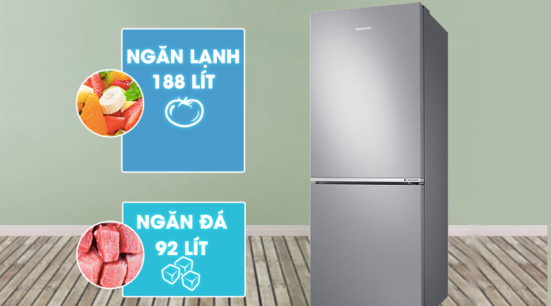Dung tích 280 lít - Tủ lạnh Samsung Inverter 280 lít RB27N4010S8/SV Dung tích 280 lít - Tủ lạnh Samsung Inverter 280 lít RB27N4010S8/SV