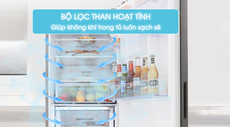 Bộ lọc than hoạt tính khử mùi thực phẩm - Tủ lạnh Samsung Inverter 307 lít RB30N4180B1/SV Bộ lọc than hoạt tính khử mùi thực phẩm - Tủ lạnh Samsung Inverter 307 lít RB30N4180B1/SV