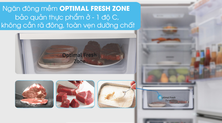 Ngăn đông mềm Optimal Fresh Zone - Tủ lạnh Samsung Inverter 307 lít RB30N4180B1/SV Ngăn đông mềm Optimal Fresh Zone - Tủ lạnh Samsung Inverter 307 lít RB30N4180B1/SV
