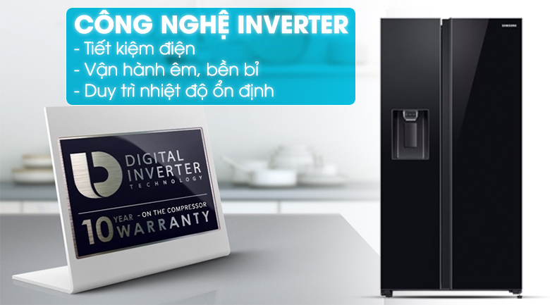 Tích hợp thêm công nghệ Digial Inverter - Tủ lạnh Samsung Inverter 617 lít RS64R53012C/SV Tích hợp thêm công nghệ Digial Inverter - Tủ lạnh Samsung Inverter 617 lít RS64R53012C/SV