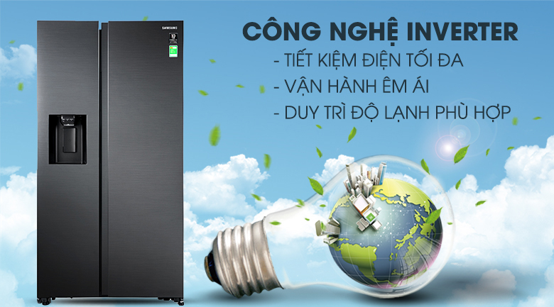 Tủ lạnh Samsung Inverter 617 lít RS64R5301B4 Tủ lạnh Samsung Inverter 617 lít RS64R5301B4