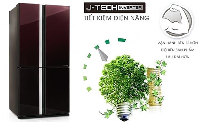 Tủ lạnh Sharp Inverter 678 lít SJ-FX688VG-RD Tủ lạnh Sharp Inverter 678 lít SJ-FX688VG-RD