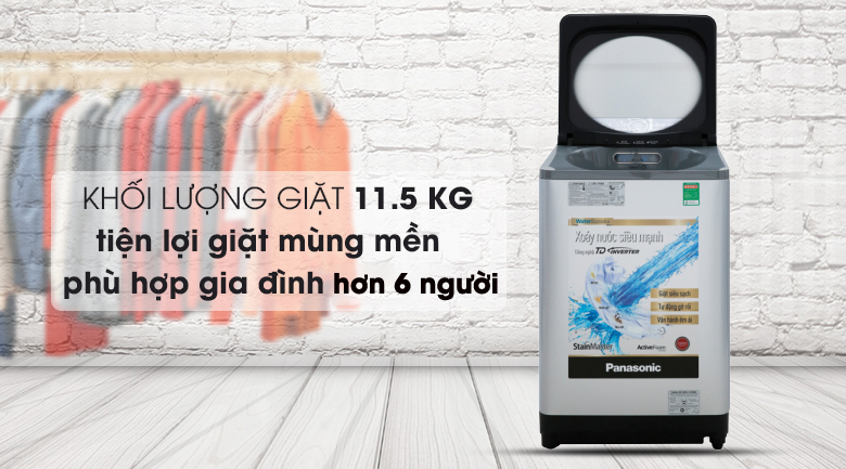 Máy giặt Panasonic Inverter 11.5 Kg NA-FD11XR1LV Máy giặt Panasonic Inverter 11.5 Kg NA-FD11XR1LV