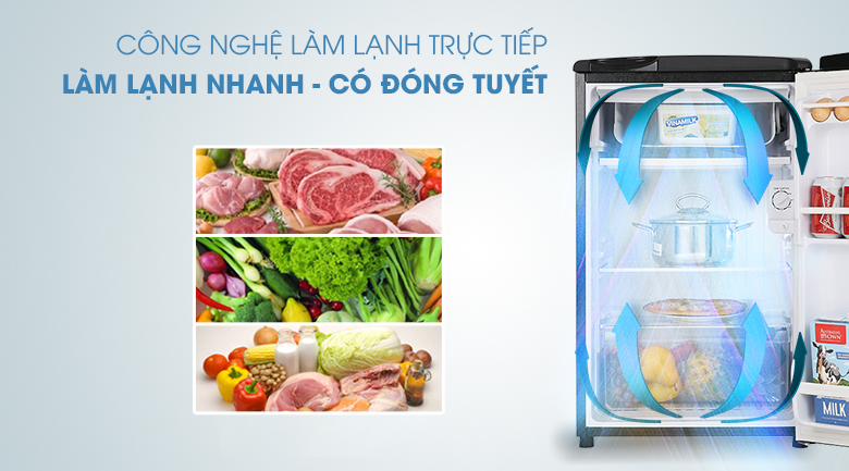 Tủ lạnh Aqua 90 lít AQR-D99FA(BS) Tủ lạnh Aqua 90 lít AQR-D99FA(BS)