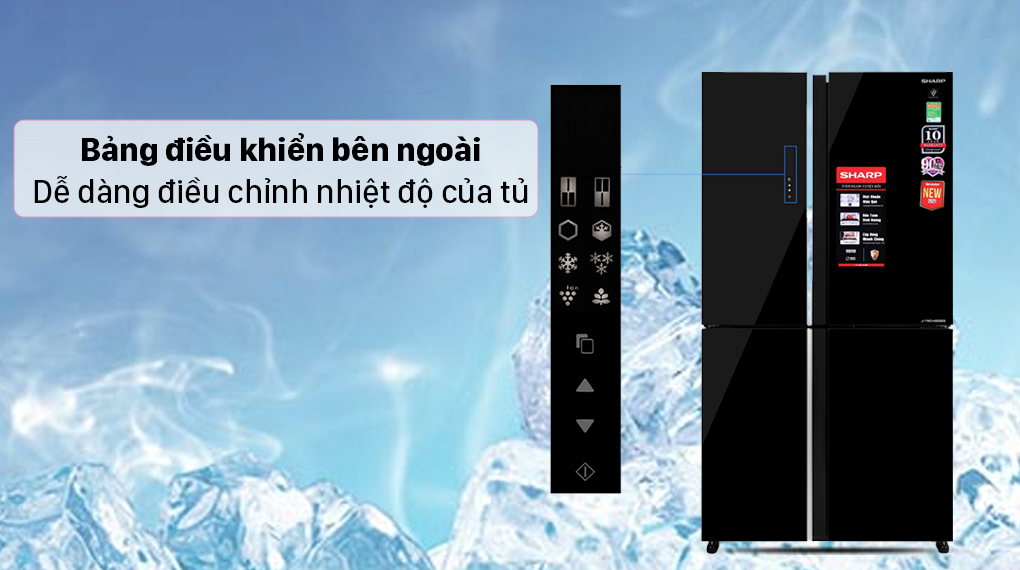 Tủ lạnh Sharp Inverter 525 lít SJ-FXP600VG-BK Tủ lạnh Sharp Inverter 525 lít SJ-FXP600VG-BK