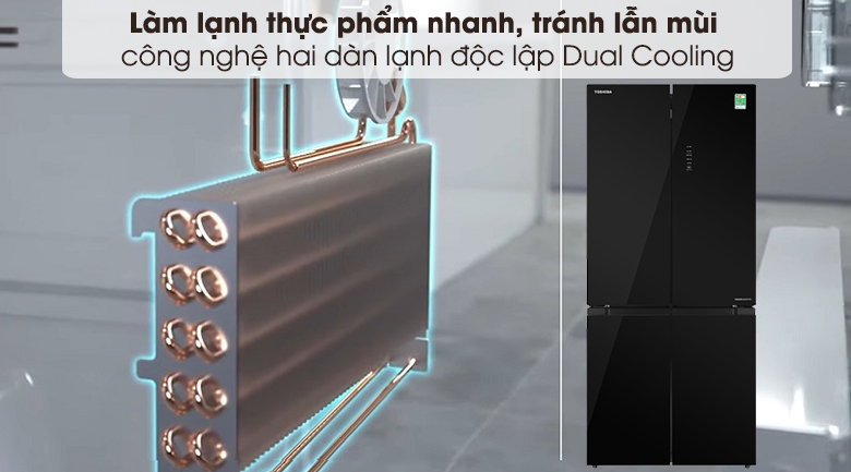 Tủ lạnh Toshiba Inverter 511 lít GR-RF610WE-PGV(22)-XK Tủ lạnh Toshiba Inverter 511 lít GR-RF610WE-PGV(22)-XK