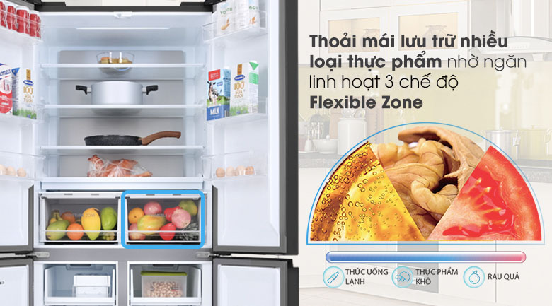 Tủ lạnh Toshiba Inverter 511 lít GR-RF610WE-PGV(22)-XK Tủ lạnh Toshiba Inverter 511 lít GR-RF610WE-PGV(22)-XK