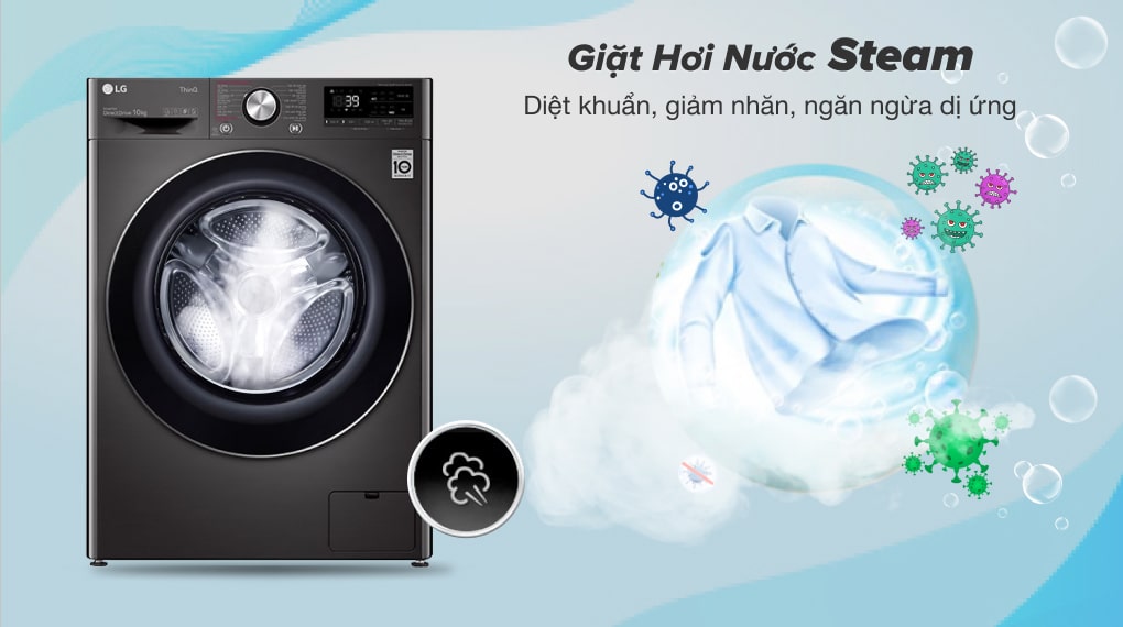 Máy giặt LG Inverter 10 kg FV1410S3B Máy giặt LG Inverter 10 kg FV1410S3B