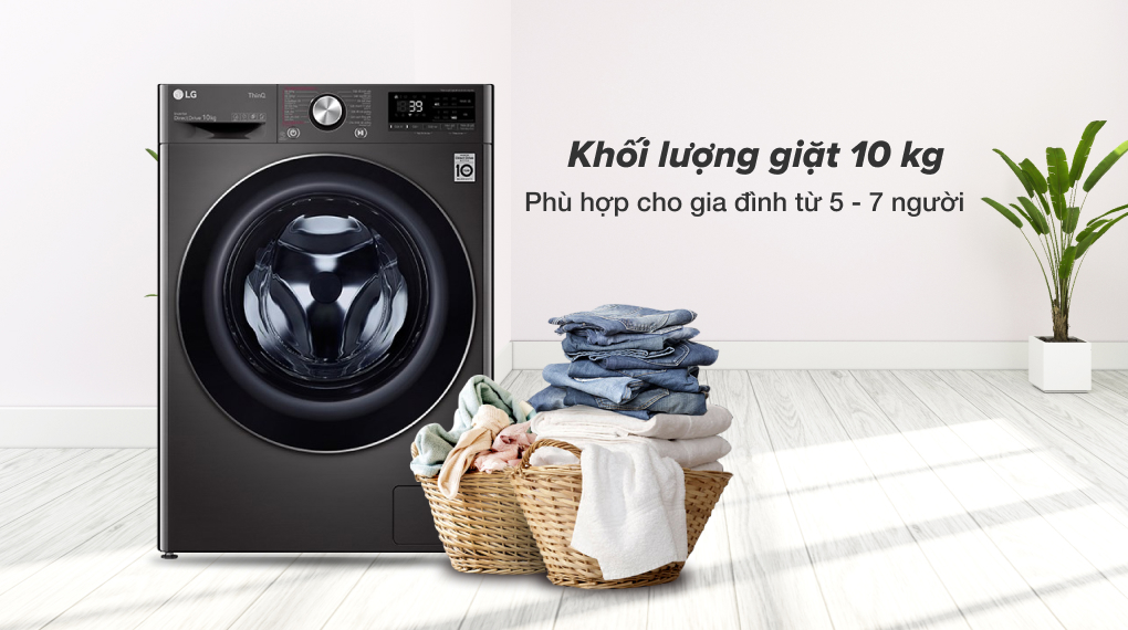 Máy giặt LG Inverter 10 kg FV1410S3B Máy giặt LG Inverter 10 kg FV1410S3B