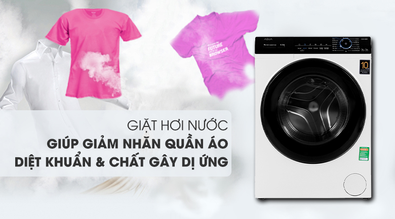 Máy giặt Aqua Inverter 8 KG AQD-A800F W Máy giặt Aqua Inverter 8 KG AQD-A800F W