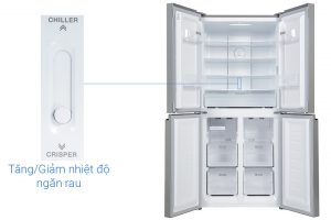 Tu Lanh Sharp Inverter 404 Lit Sj Fx420vg Bk