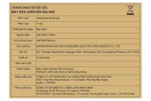 May Rua Chen Doc Lap Galanz W45a3a401m 0e1b