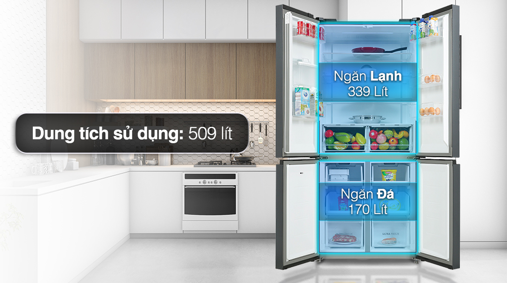 Tủ lạnh Toshiba Inverter 509 lít GR-RF605WI-PMV(06)-MG Tủ lạnh Toshiba Inverter 509 lít GR-RF605WI-PMV(06)-MG