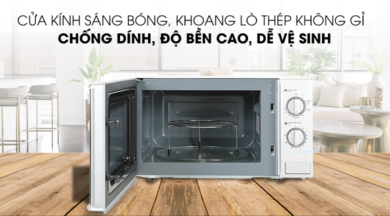 Lò vi sóng có nướng Sharp R-G228VN-SL 20 lít Lò vi sóng có nướng Sharp R-G228VN-SL 20 lít