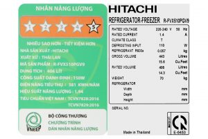 Tu Lanh Hitachi Inverter 406 Lit R Fvx510pgv9 Gbk