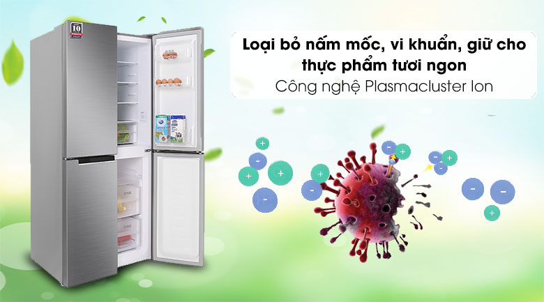 Tủ lạnh Sharp Inverter 401 lít SJ-FXP480V-SL Tủ lạnh Sharp Inverter 401 lít SJ-FXP480V-SL