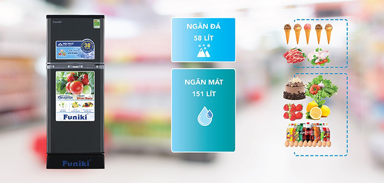 Tủ Lạnh Funiki Inverter 209 lít FR-216ISU Tủ Lạnh Funiki Inverter 209 lít FR-216ISU