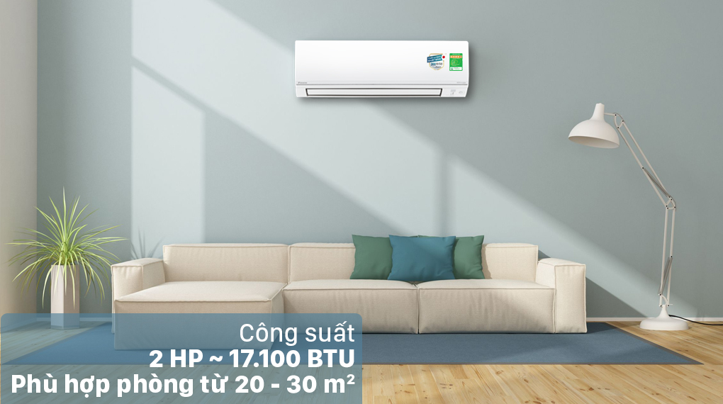 Máy lạnh 2 chiều Daikin Inverter 2 HP FTHF50VVMV Máy lạnh 2 chiều Daikin Inverter 2 HP FTHF50VVMV