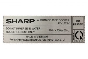 Noi Com Dien Sharp 1.8 Lít KS 18TJV