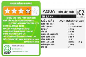 Tu Lanh Aqua Inverter 549 Lit Aqr Ig636fmgb