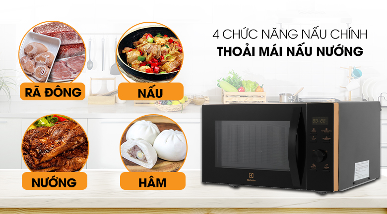 Lò vi sóng có nướng Electrolux EMG25D59EB 25 lít Lò vi sóng có nướng Electrolux EMG25D59EB 25 lít