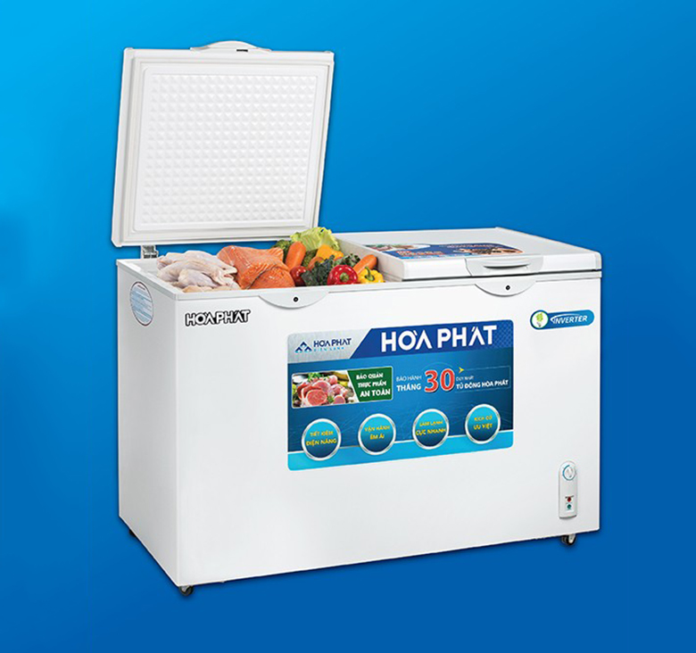Tủ đông Hòa Phát Inverter 245 lít HCFI 606S2Đ2 Tủ đông Hòa Phát Inverter 245 lít HCFI 606S2Đ2
