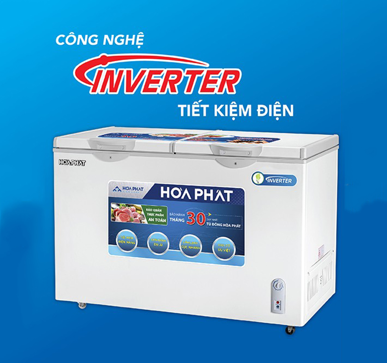 Tủ đông Hòa Phát Inverter 245 lít HCFI 606S2Đ2 Tủ đông Hòa Phát Inverter 245 lít HCFI 606S2Đ2
