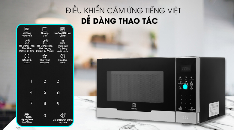 Lò vi sóng có nướng Electrolux EMG23DI9EBP 23 lít Lò vi sóng có nướng Electrolux EMG23DI9EBP 23 lít