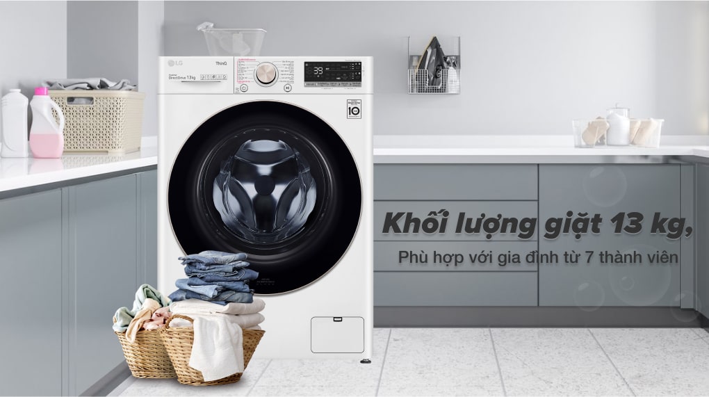 Máy giặt LG Inverter 13 kg FV1413S3WA Máy giặt LG Inverter 13 kg FV1413S3WA