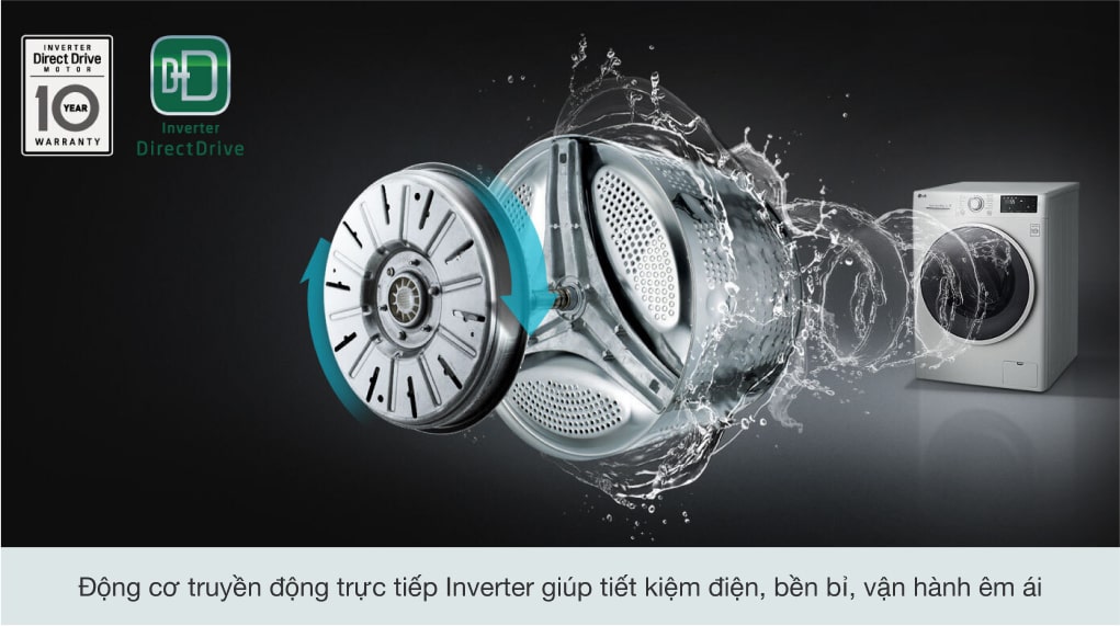 Máy giặt LG Inverter 13 kg FV1413S3WA Máy giặt LG Inverter 13 kg FV1413S3WA