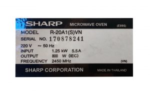 Lo Vi Song Sharp R 20a1svn 22 Lit