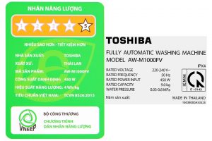 May Giat Toshiba 9 Kg Aw M1000fvmk