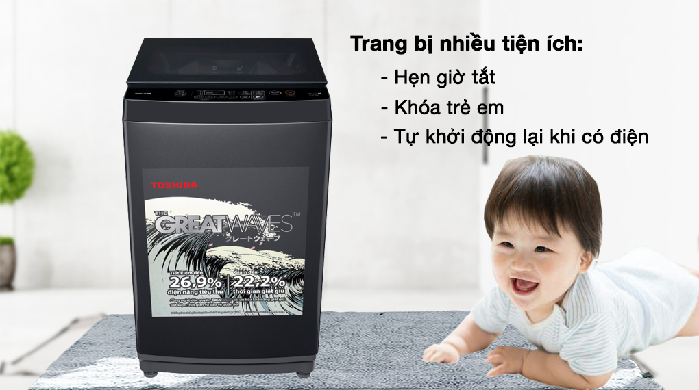 Máy giặt Toshiba 9 kg AW-M1000FV(MK) Máy giặt Toshiba 9 kg AW-M1000FV(MK)