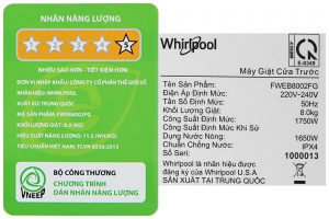 May Giat Whirlpool Inverter 8 Kg Fweb8002fg