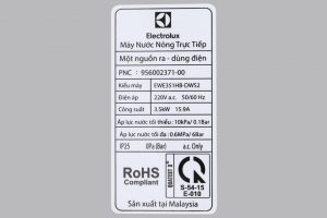 May Nuoc Nong Electrolux Ewe351hb Dws2 3500w