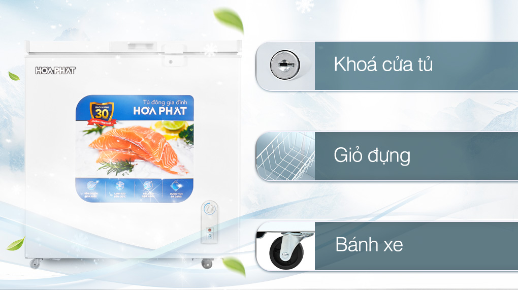 Tủ đông Hòa Phát 162 Lít HPF AD6162 Tủ đông Hòa Phát 162 Lít HPF AD6162