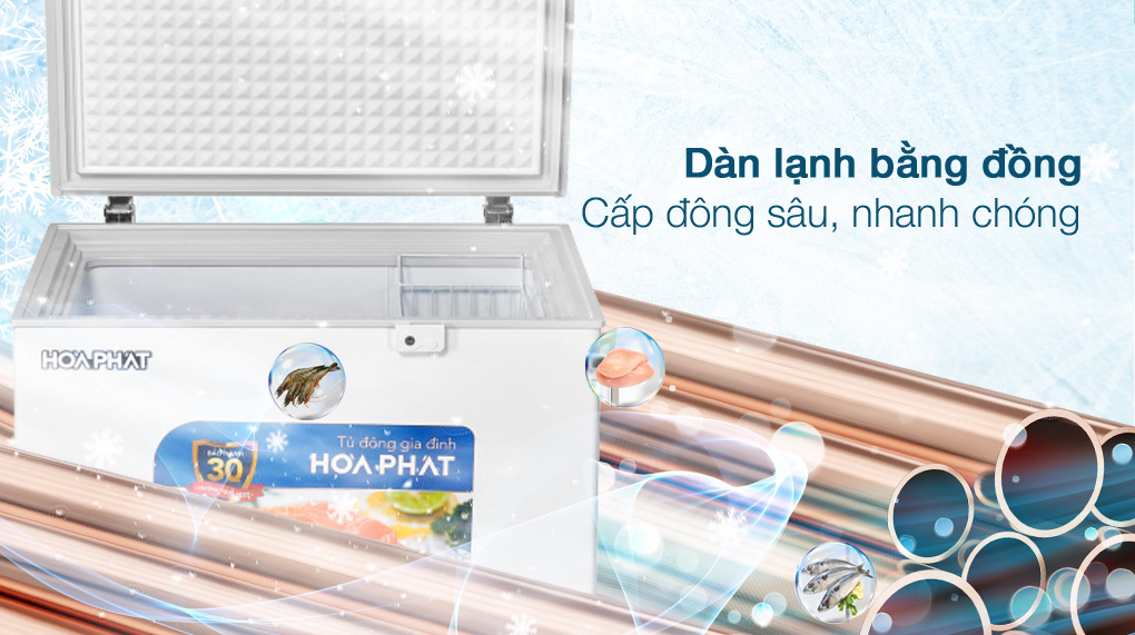Tủ đông Hòa Phát 162 Lít HPF AD6162 Tủ đông Hòa Phát 162 Lít HPF AD6162