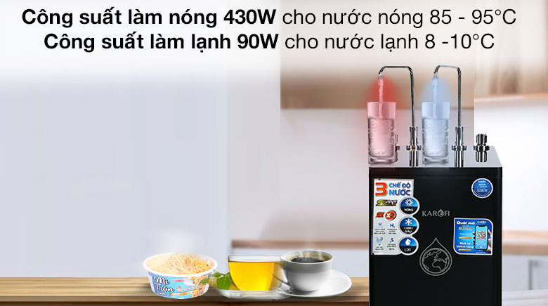 Máy lọc nước RO nóng nguội lạnh Karofi KAD-D66 11 lõi Máy lọc nước RO nóng nguội lạnh Karofi KAD-D66 11 lõi