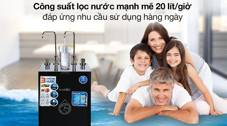 Máy lọc nước RO nóng nguội lạnh Karofi KAD-D66 11 lõi Máy lọc nước RO nóng nguội lạnh Karofi KAD-D66 11 lõi