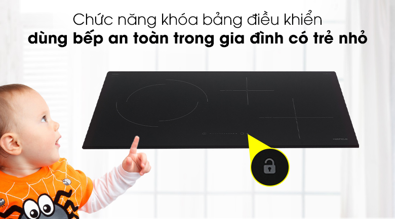 Bếp từ hồng ngoại 3 vùng nấu Hafele HC-M773D (536.61.705) Bếp từ hồng ngoại 3 vùng nấu Hafele HC-M773D (536.61.705)