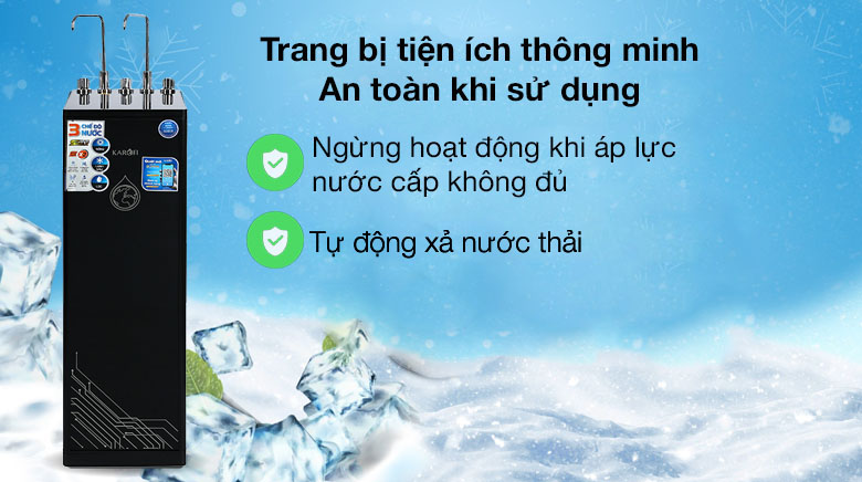 Máy lọc nước RO nóng nguội lạnh Karofi KAD-D66 11 lõi Máy lọc nước RO nóng nguội lạnh Karofi KAD-D66 11 lõi