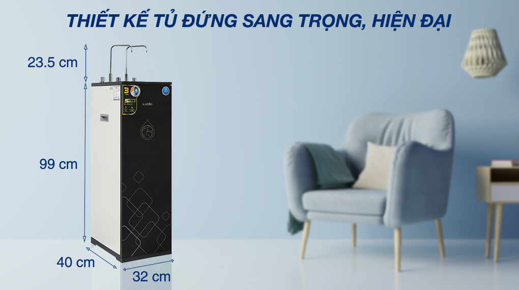 Máy lọc nước RO nóng nguội lạnh Karofi KAD-X39 10 lõi Máy lọc nước RO nóng nguội lạnh Karofi KAD-X39 10 lõi