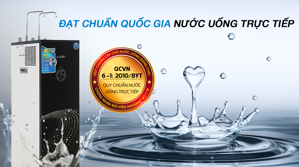 Máy lọc nước RO nóng nguội lạnh Karofi KAD-X60 Máy lọc nước RO nóng nguội lạnh Karofi KAD-X60