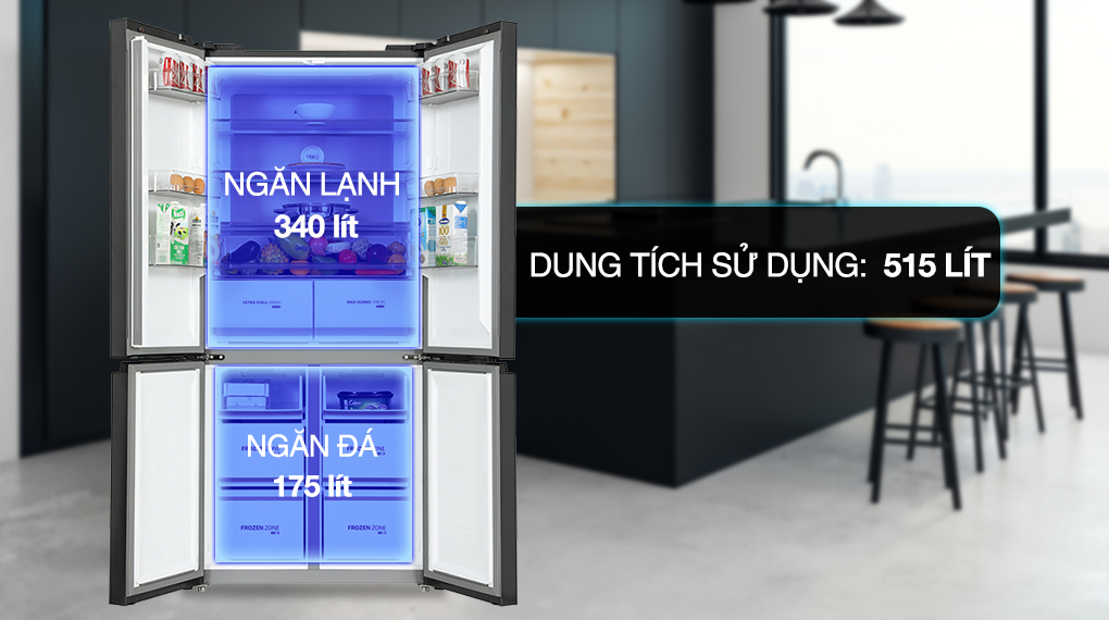 Tủ lạnh Toshiba Inverter 515 lít GR-RF670WI-PGV(A9)-BG Tủ lạnh Toshiba Inverter 515 lít GR-RF670WI-PGV(A9)-BG