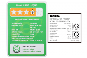 Tu Lanh Toshiba Inverter 515 Lit Gr Rf670wi Pgva9 Bg