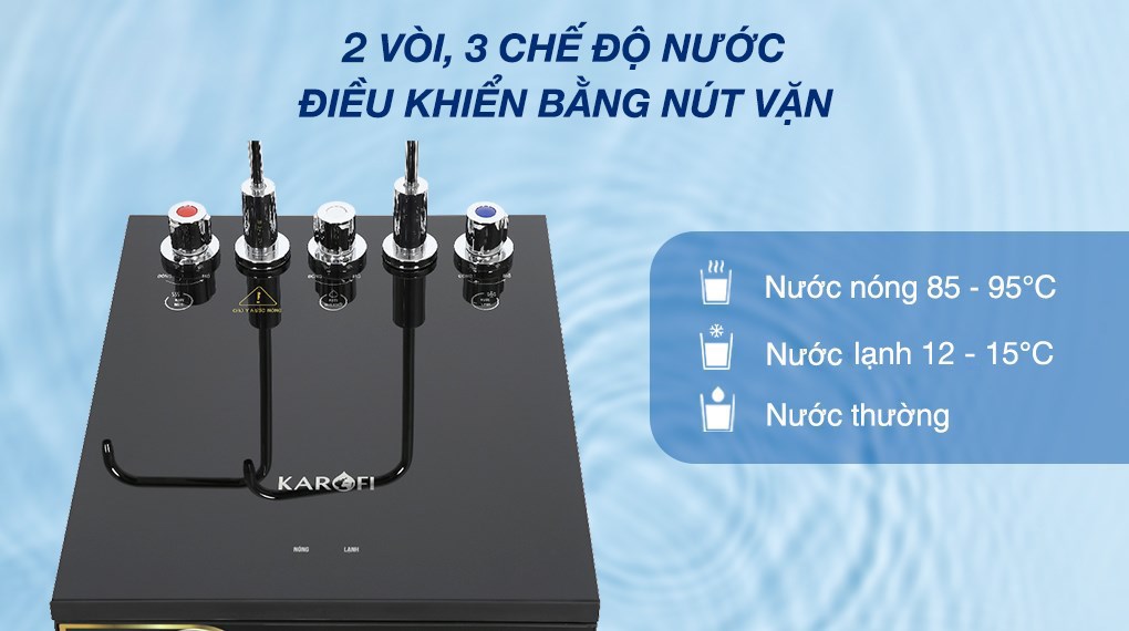 Máy lọc nước RO nóng nguội lạnh Karofi KAD-X39 10 lõi Máy lọc nước RO nóng nguội lạnh Karofi KAD-X39 10 lõi