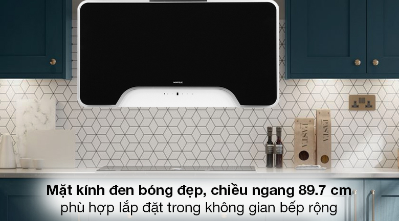 Máy hút mùi kính vát Hafele HH-WVGS90A (533.80.203) Máy hút mùi kính vát Hafele HH-WVGS90A (533.80.203)