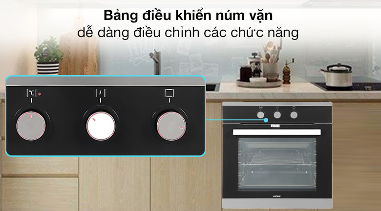Lò nướng âm Hafele HO-K60B (534.05.581) 65 lít Lò nướng âm Hafele HO-K60B (534.05.581) 65 lít