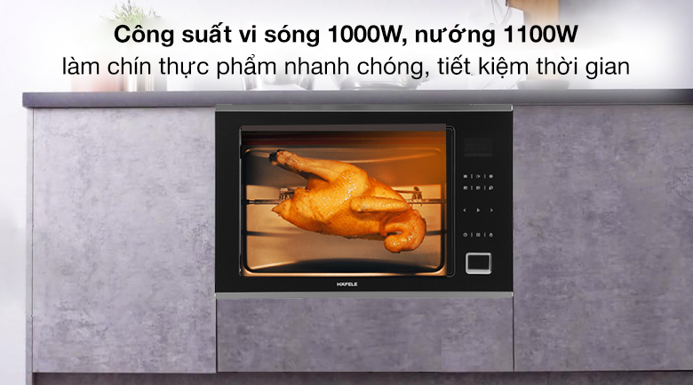 Lò vi sóng có nướng lắp âm Hafele HM-B38C (538.01.111) 32 lít Lò vi sóng có nướng lắp âm Hafele HM-B38C (538.01.111) 32 lít